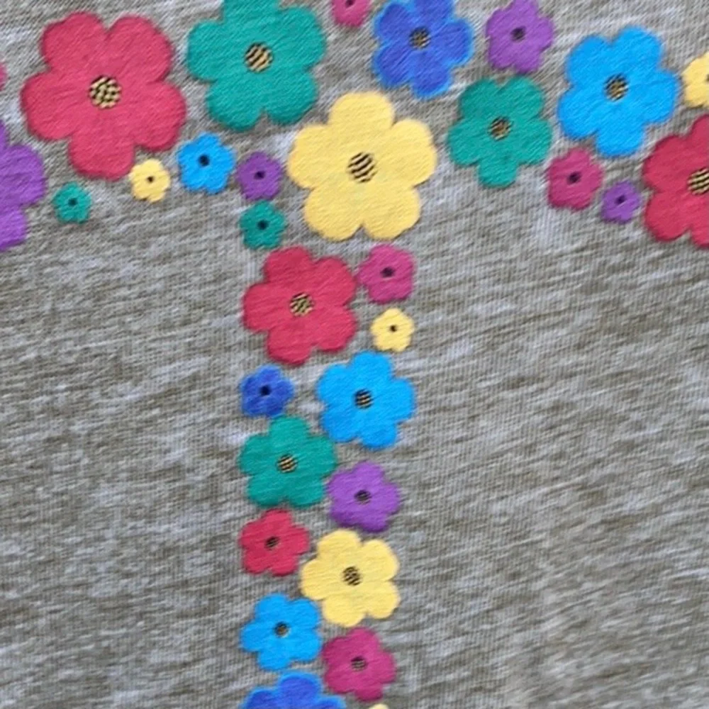 NWT Forever 21 men/unisex medium short sleeve floral peace sign burn out tee - Picture 9 of 9